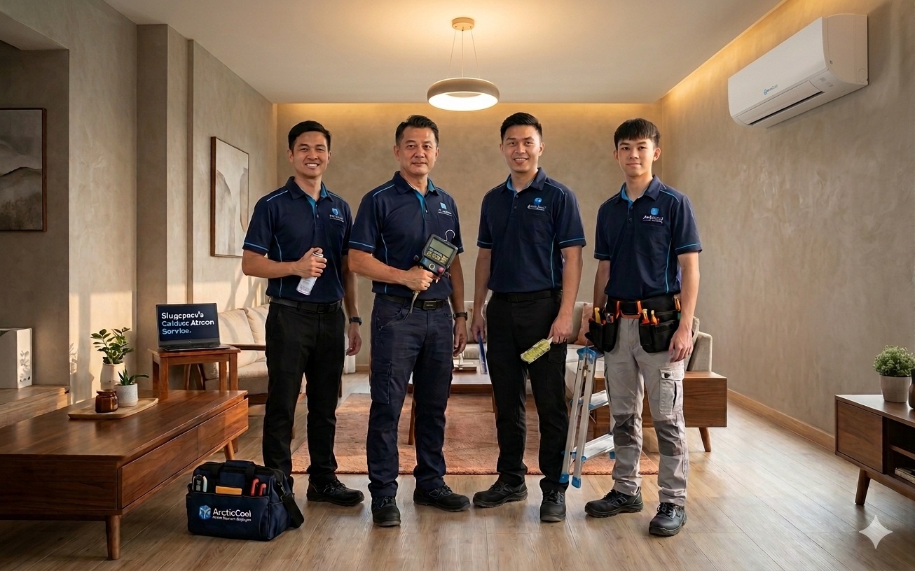 The ArcticCool team — professional aircon technicians serving Singapore